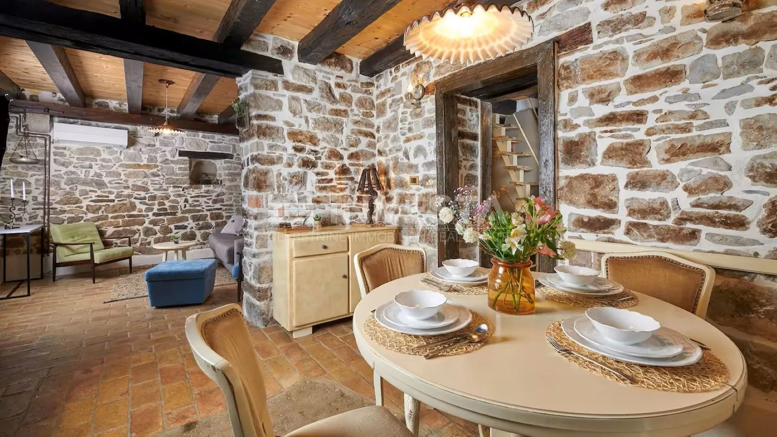 središnja istra, rustikalna kamena vila, spa zona, dva grijana bazena - slika 10