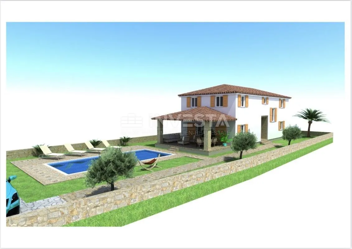 okolica barbana, građevinsko zemljište s projektom - slika 2