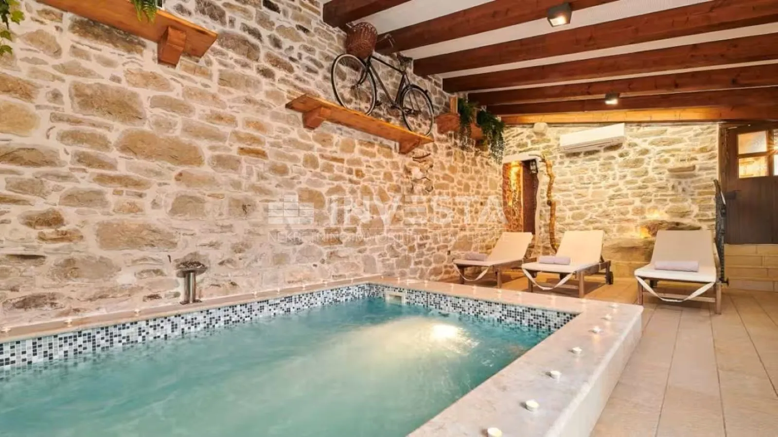 središnja istra, rustikalna kamena vila, spa zona, dva grijana bazena - slika 20