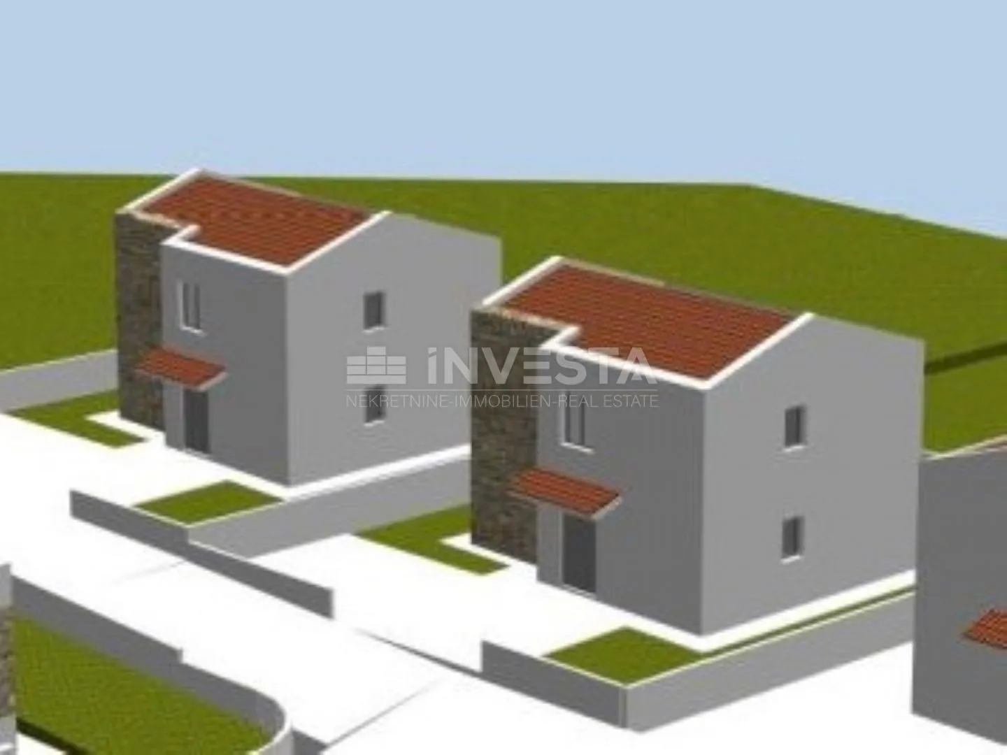 vodnjan okolica, građevinsko zemljište 353m2 s građevinskom dozvolom kuće 165m2 - slika 2