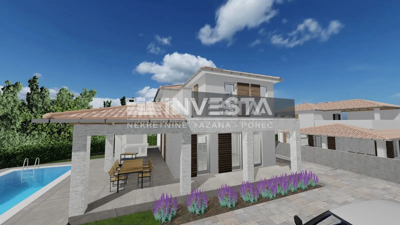 svetvinčenat, juršići, moderno dizajnirana vila s bazenom - slika 4