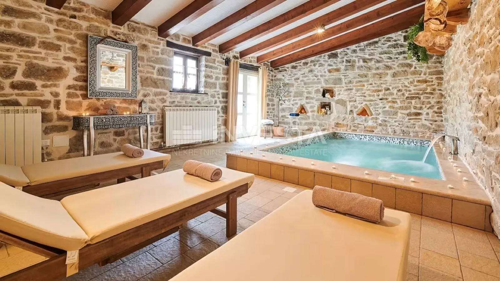 središnja istra, rustikalna kamena vila, spa zona, dva grijana bazena - slika 18