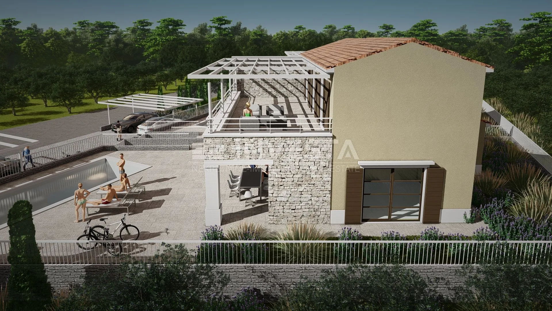 vodnjan okolica, dvojna vila s bazenom - slika 2
