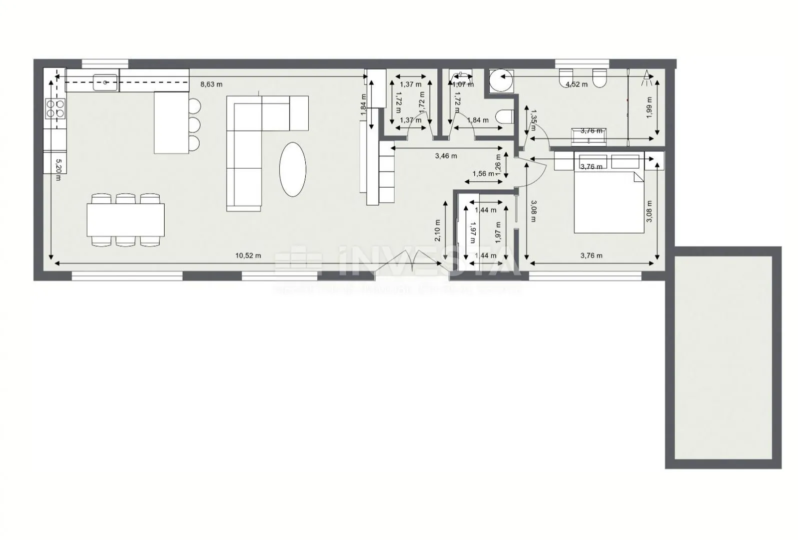 premantura, penthouse sa pogledom na more, blizu mora i centra - slika 15