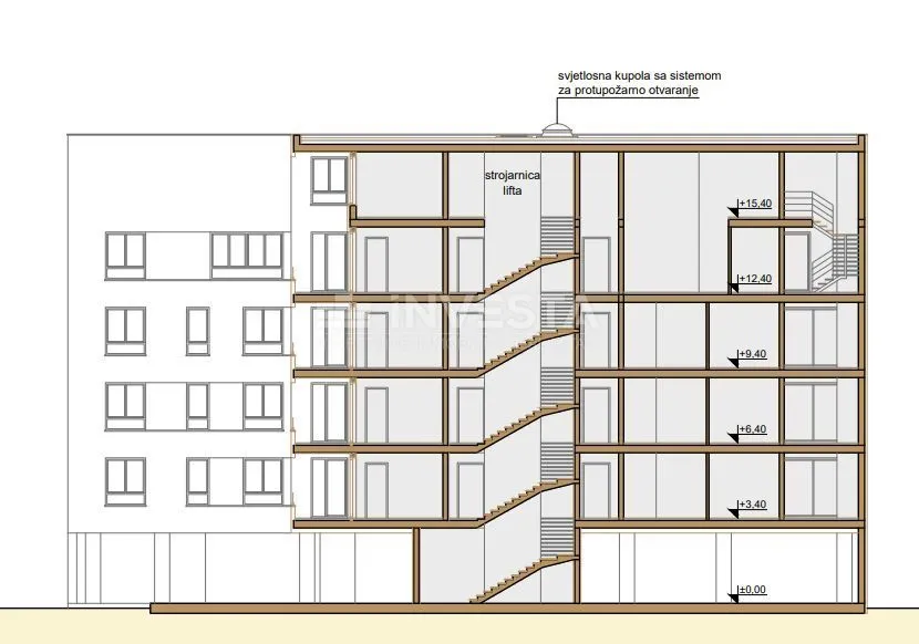 pula, centar, dvoetažni stan na 4.katu 166 m2, 3ss+db, novogradnja - slika 6