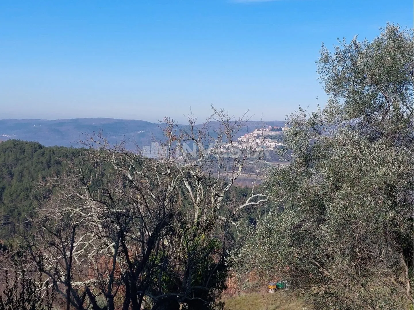 okolica motovuna, autohtona istarska kuća s pogledom na motovun - slika 4