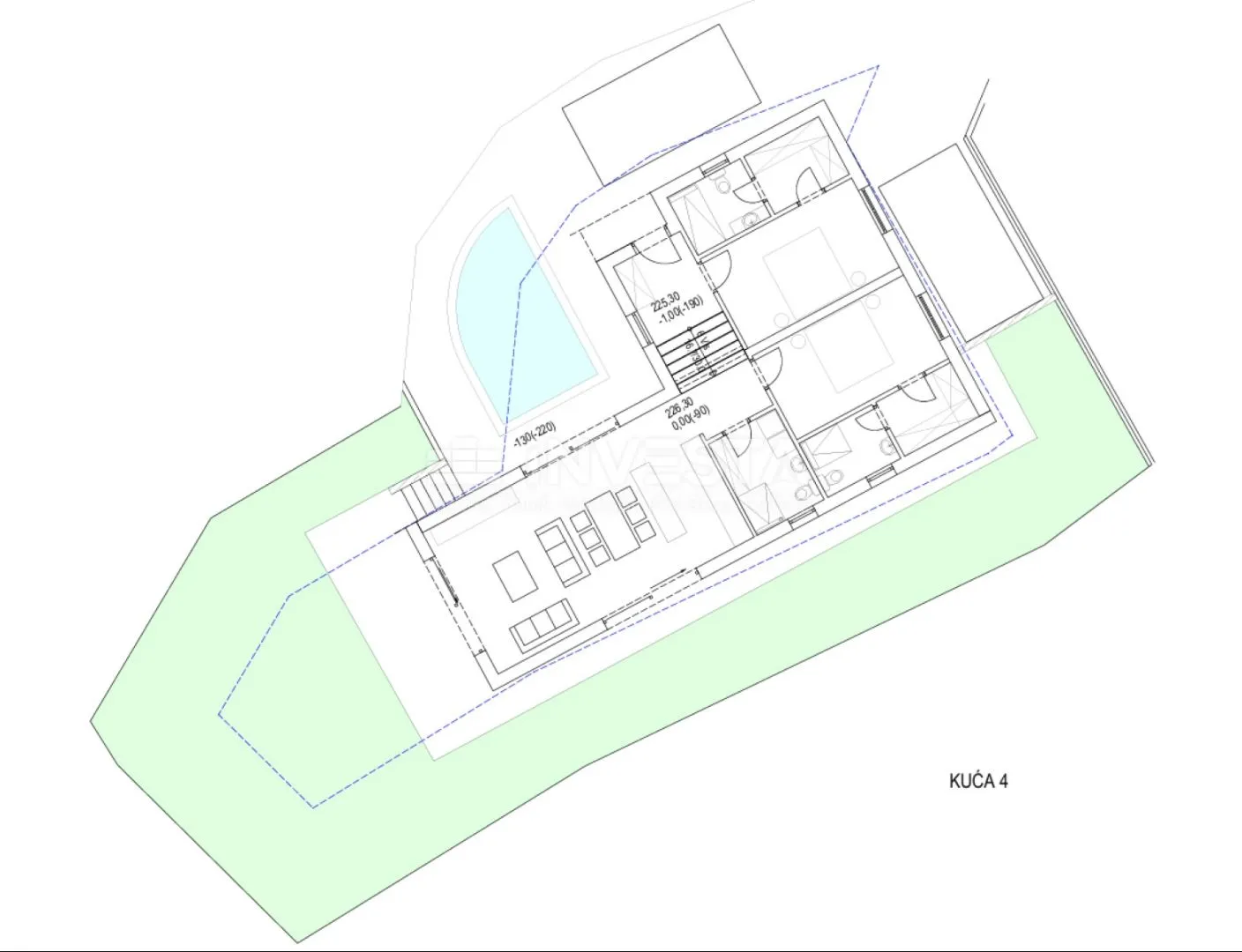 vodnjan okolica, građevinsko zemljište 482m2 s građevinskom dozvolom kuće 120m2 - slika 4