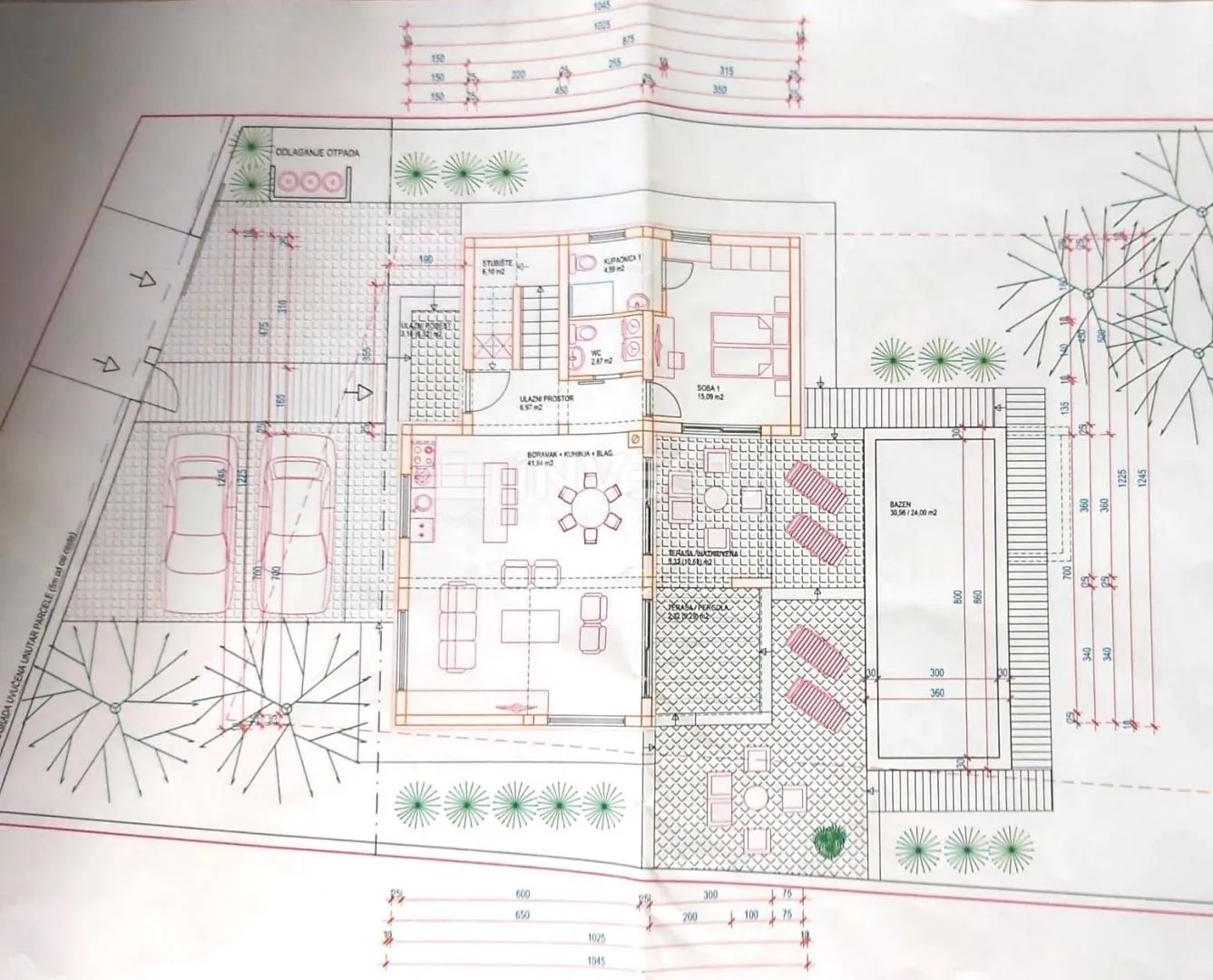 žminj okolica - građevinsko zemljište 660 m2 s projektnom dokumentacijom - slika 10