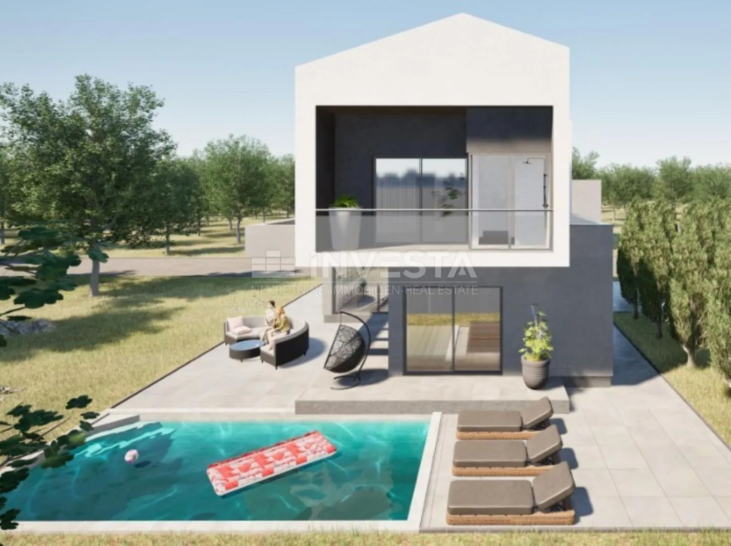 žminj okolica - građevinsko zemljište 612 m2 s idejnim projektom - slika 2