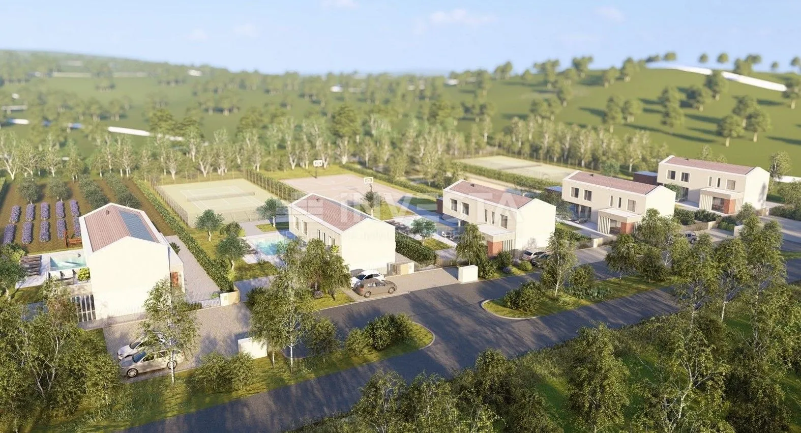 labin okolica, moderna vila s bazenom na velikoj okućnici - slika 16