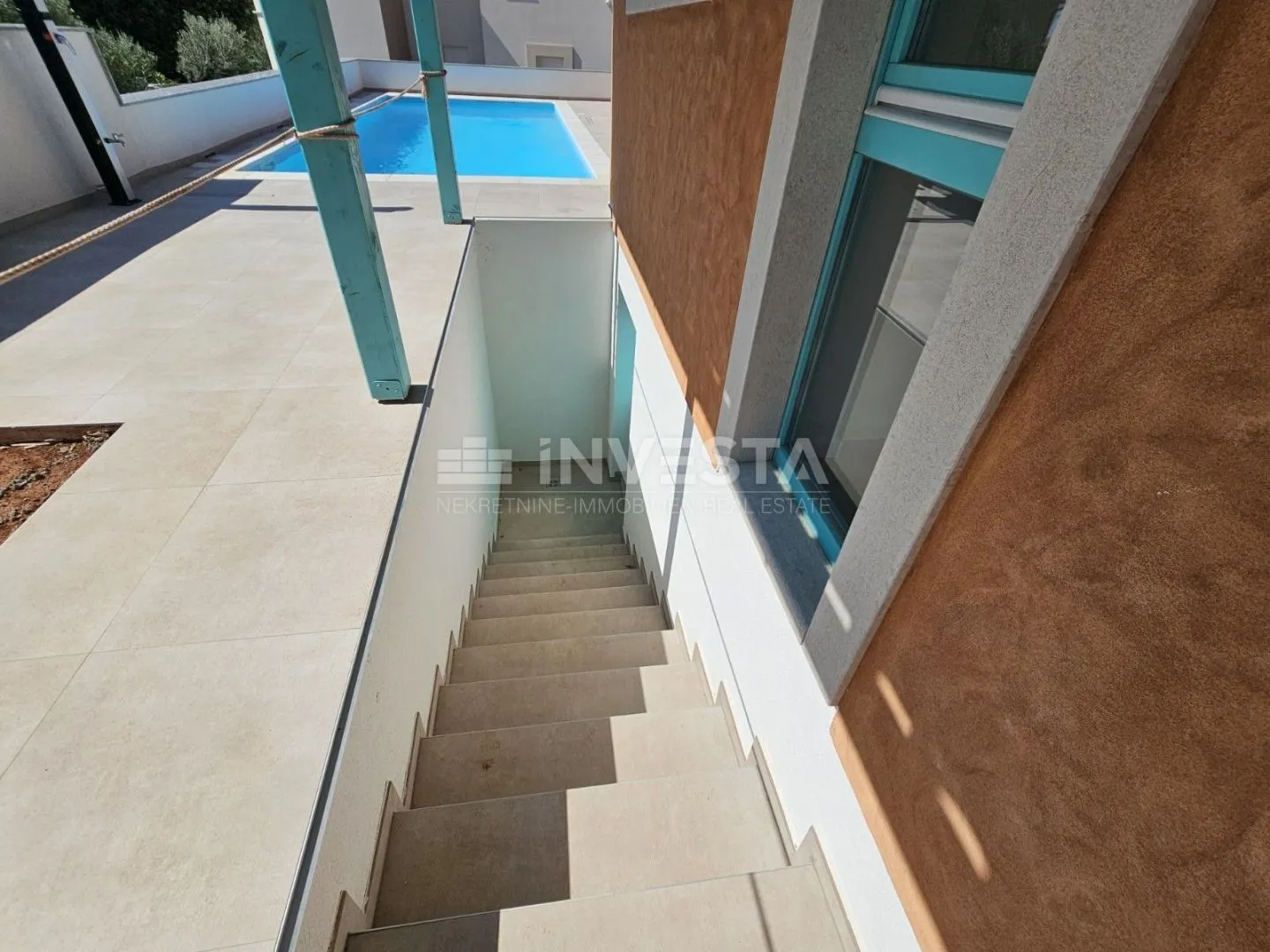 barbariga, vila s bazenom u toskanskom stilu na mediteranu, pogled more - slika 9