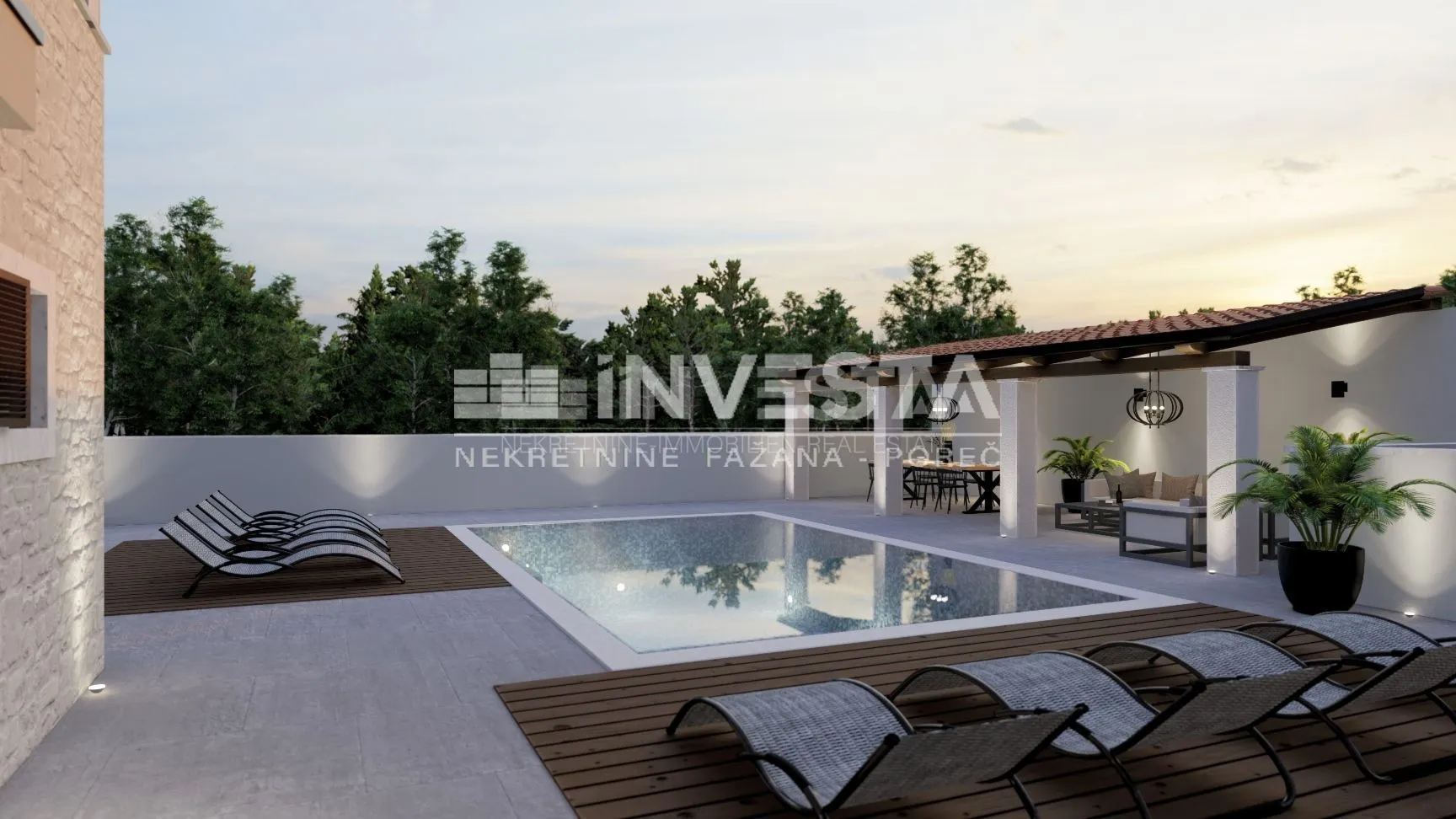 poreč okolica, moderna dvojna vila s bazenom i pogledom na more - slika 6