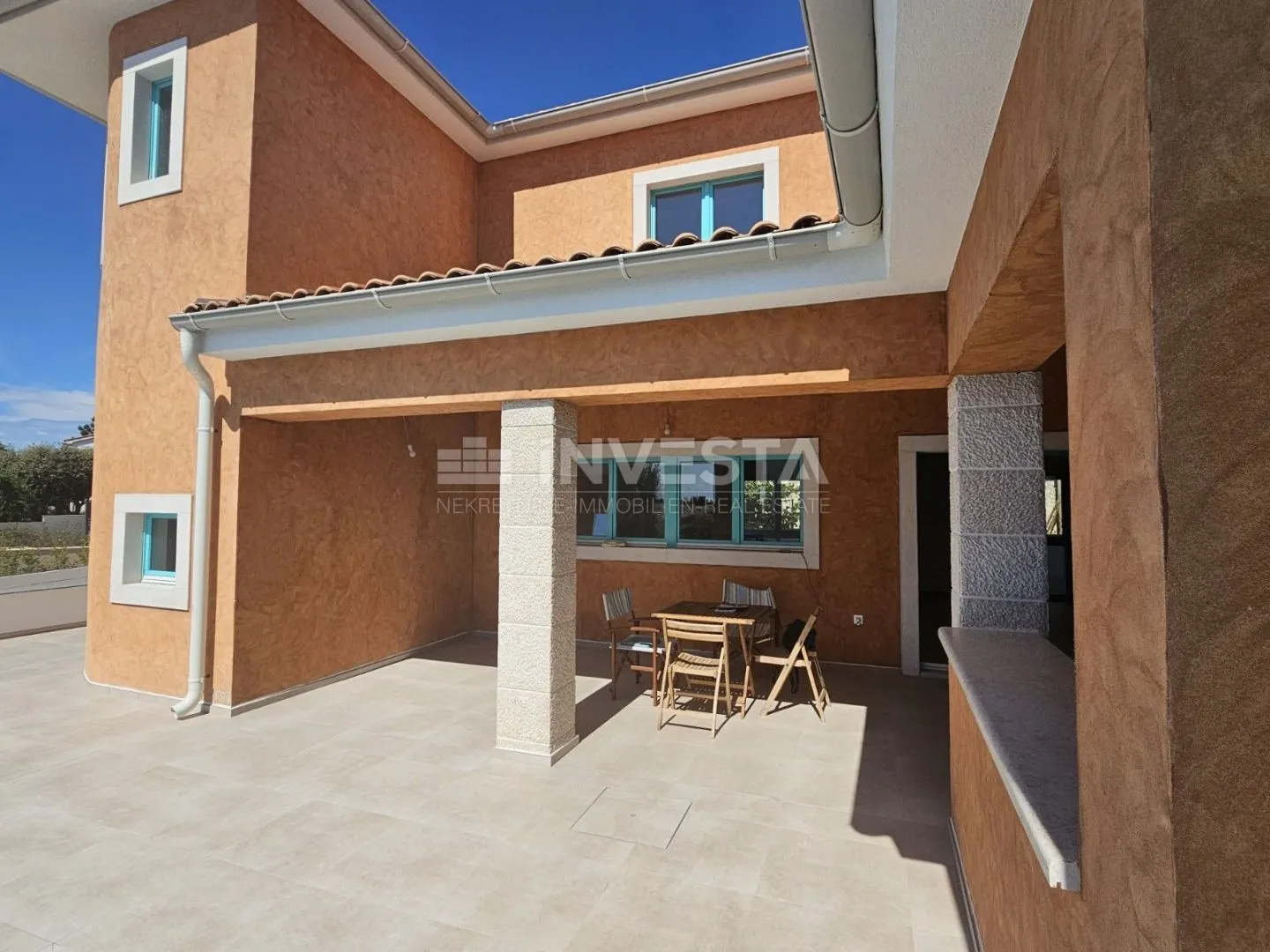barbariga, vila s bazenom u toskanskom stilu na mediteranu, pogled more - slika 4