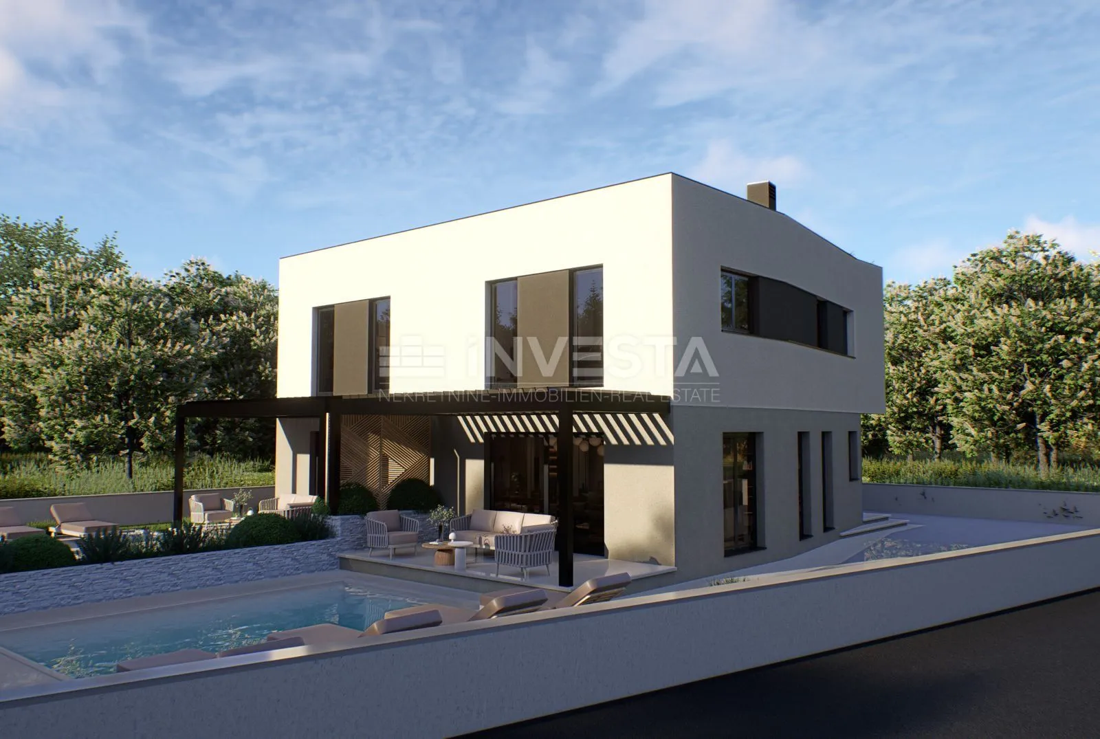 ližnjan, moderna dvojna vila s bazenima - slika 3