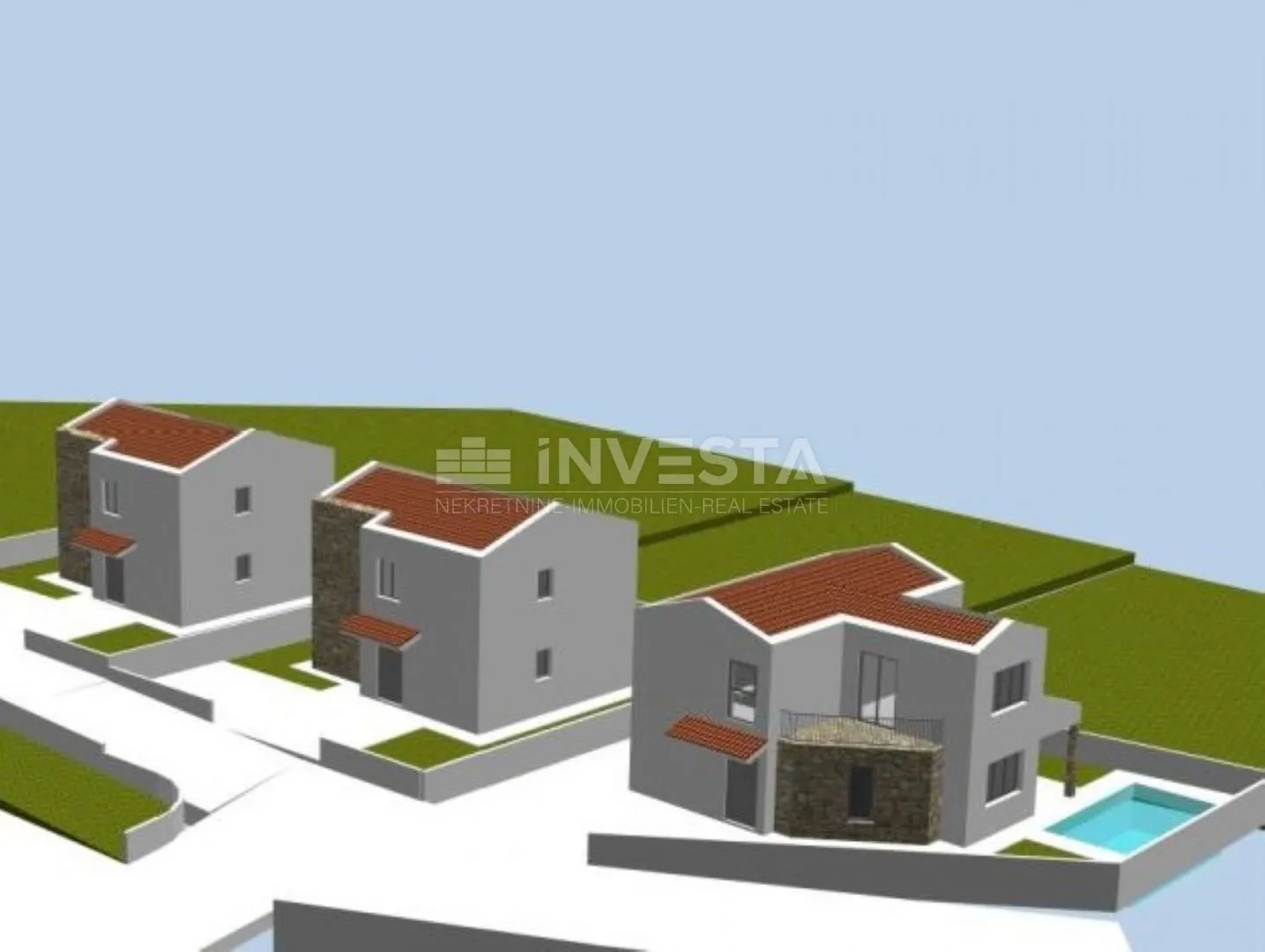 vodnjan okolica, građevinsko zemljište 353m2 s građevinskom dozvolom kuće 165m2 - slika 3