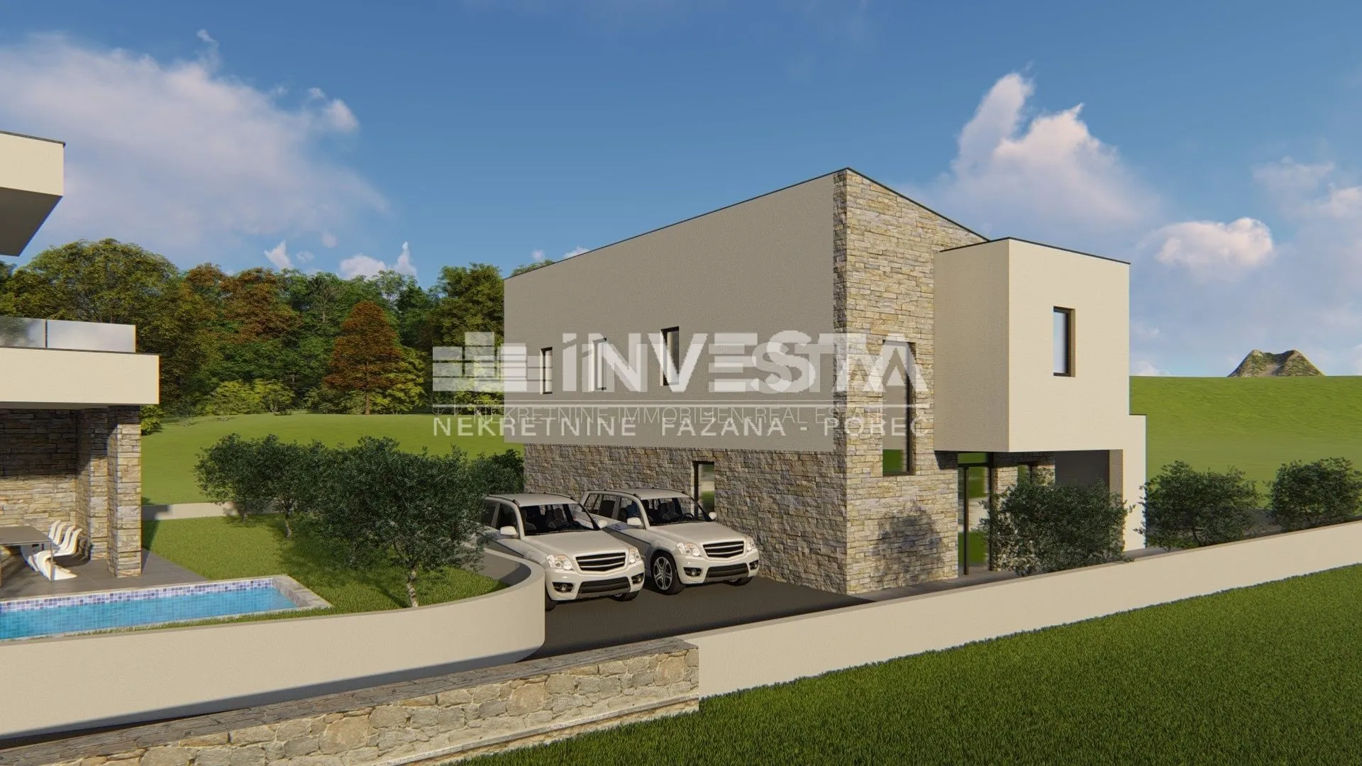 istra, marčana okolica, vila za odmor s bazenom, 2 km od mora, novogradnja - slika 10