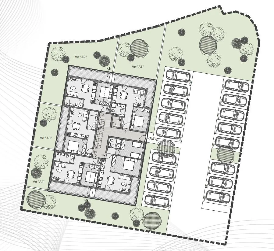 pula okolica, dvosobni stan a10 na 1. katu novogradnje, 2 parkinga - slika 6