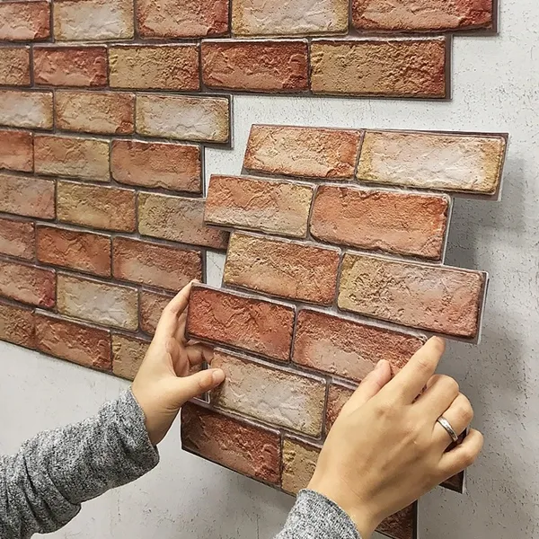 3d zidna panel naljepnica - bricks - slika 2