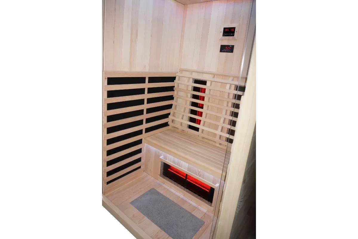infracrvena sauna – full spectrum + karbonski grijači 130 x 110 x 200 - slika 12