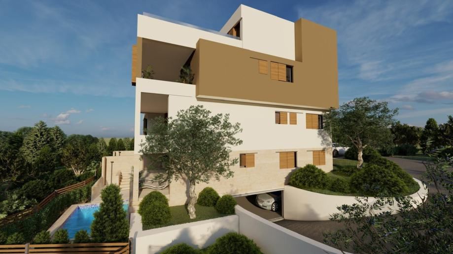 primošten – lux penthouse (s7), p=263,27m2, krovni bazen, pogled - slika 3