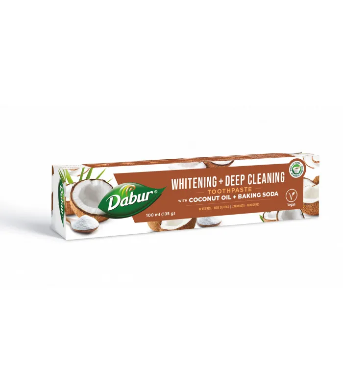 dabur ayurvedska pasta za zube – kokosovo ulje i soda 100ml - slika 2