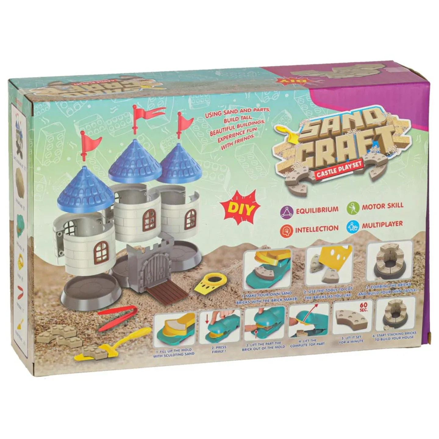 kinetički pijesak set za izradu dvorca 750g - slika 2