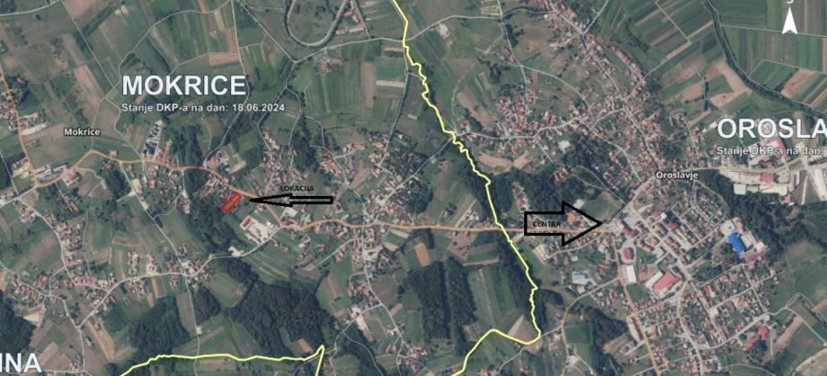 Građevinsko zemljište, Mokrice, 1769 m2 - Mokrice, Oroslavje