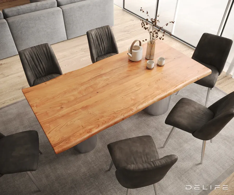 blagovaonski stol edge 200x100cm, materijal: hrast - slika 3