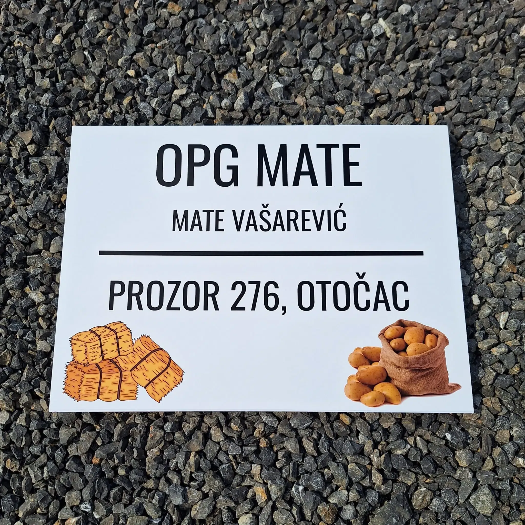Tabla OPG - natpis po želji - Otočac