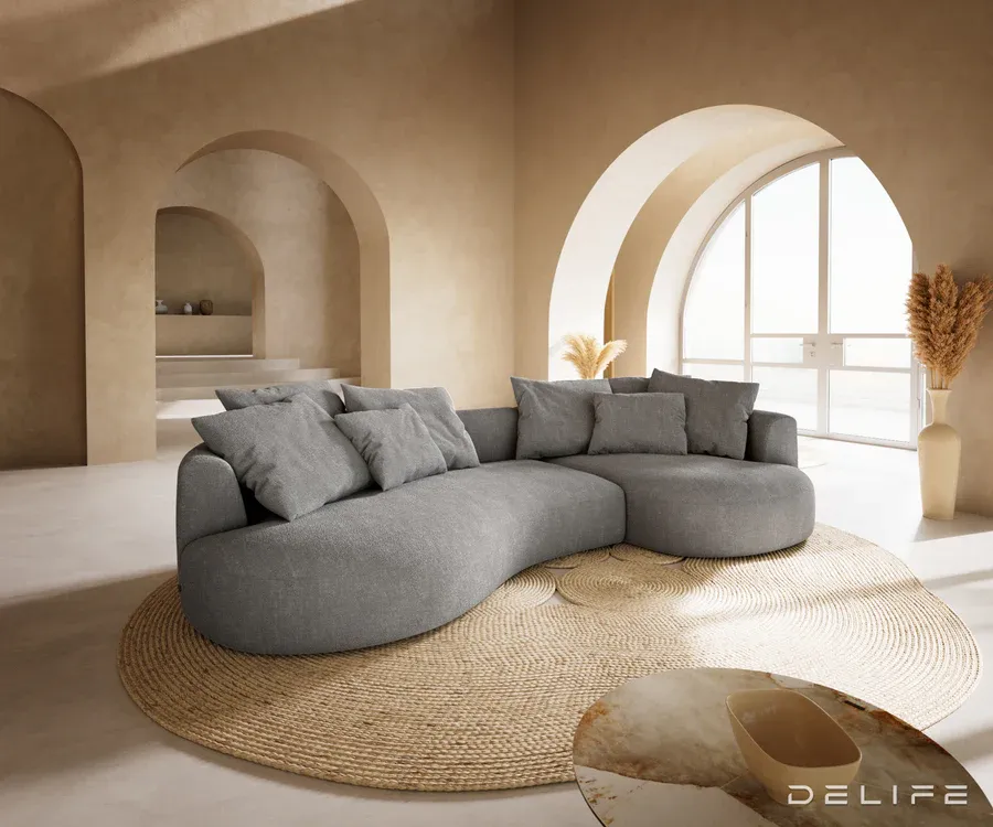 Sofa Edina 328x166cm, Materijal: Strukturirana tkanina - Čakovec, Čakovec-zapad