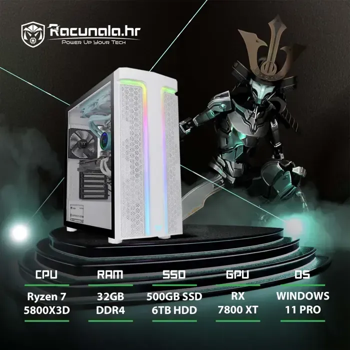 BaB računalo PPC Samurai SnowEd. (Ryzen 7 5800X3D, 32GB DDR4 - Zagreb