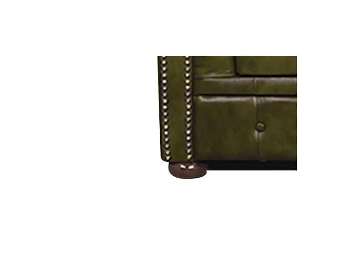 chesterfield dvosjed winfield basic leather | 2-sjedišta | moss green - slika 3