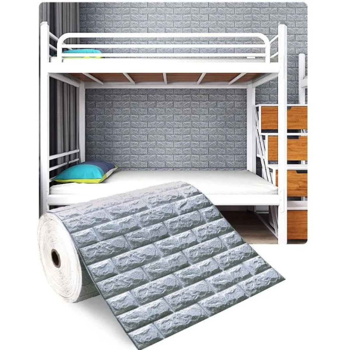 (500 cm x 70 cm) samoljepljiva tapeta 3d - slika 7