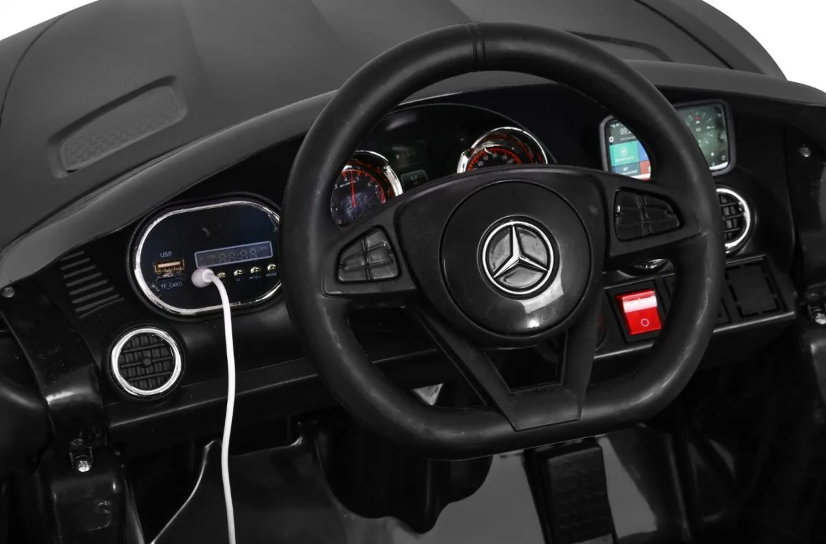licencirani auto na akumultor mercedes benz gt - crni - slika 6