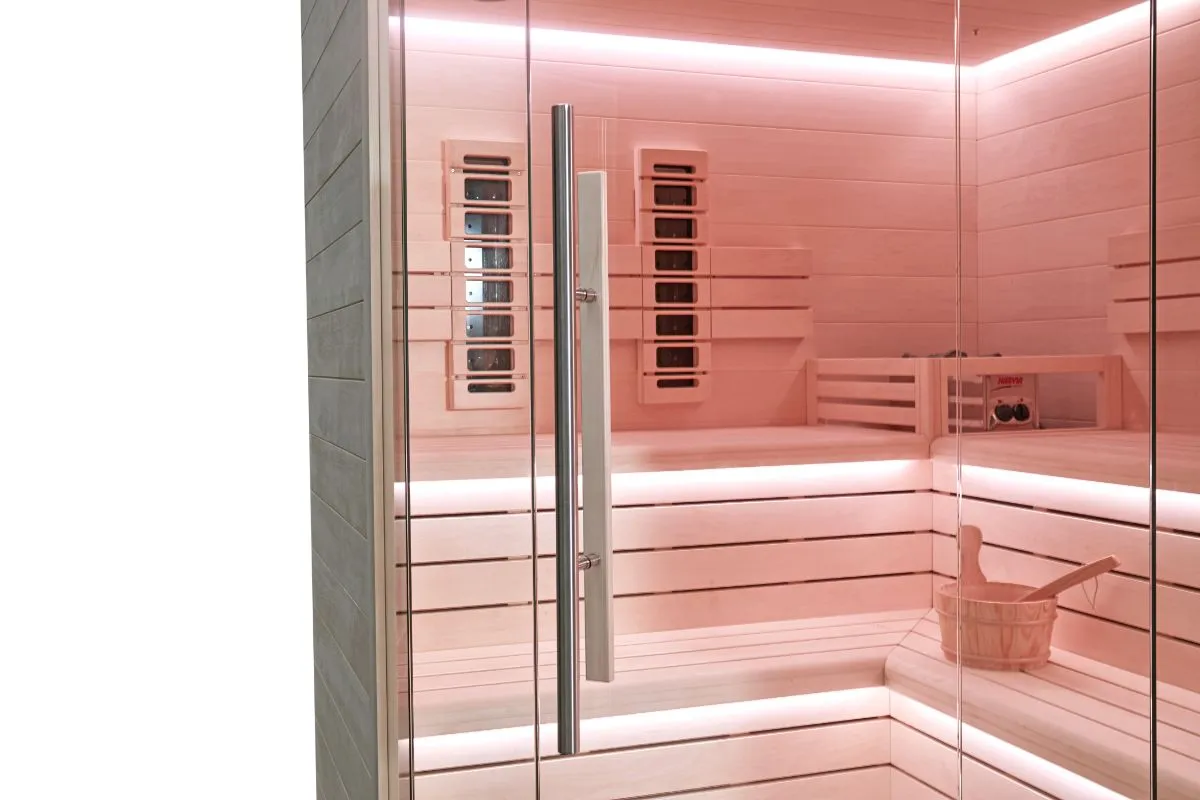 kombinirana sauna kutna – 214 x 214 x 210 – elite – aspen - slika 4