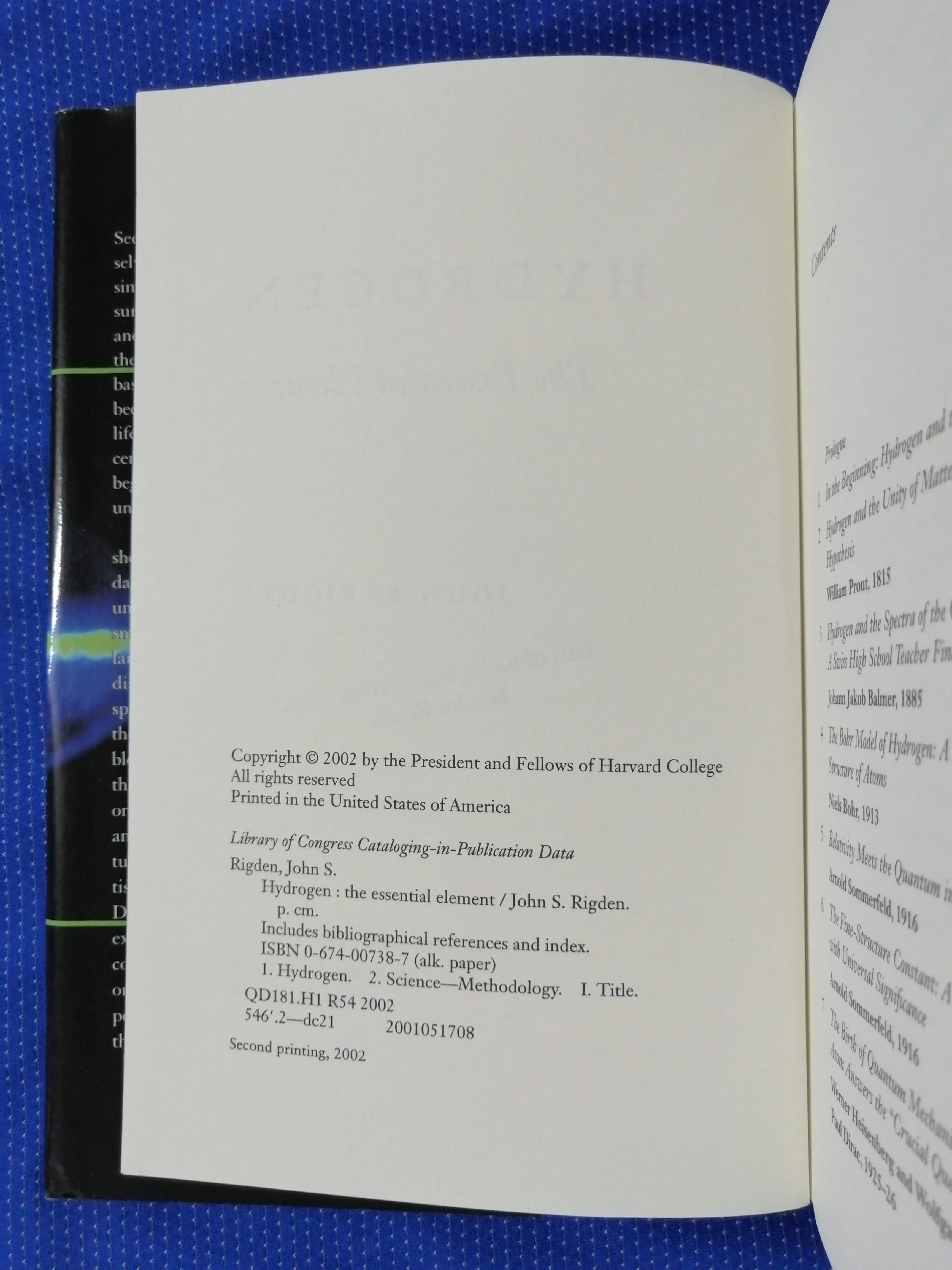 john s. rigden – hydrogen : the essential element - slika 5
