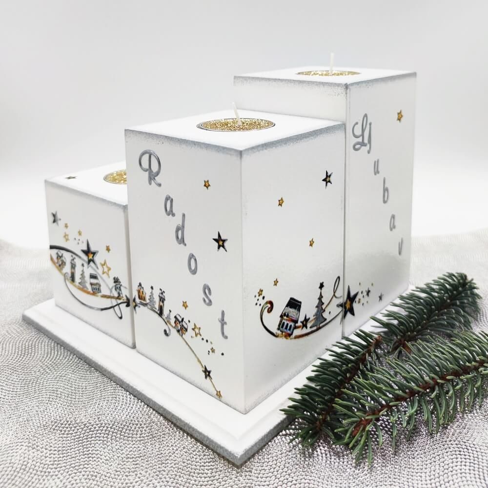 adventski svijećnjak nada, mir, radost i ljubav š1271 - slika 4
