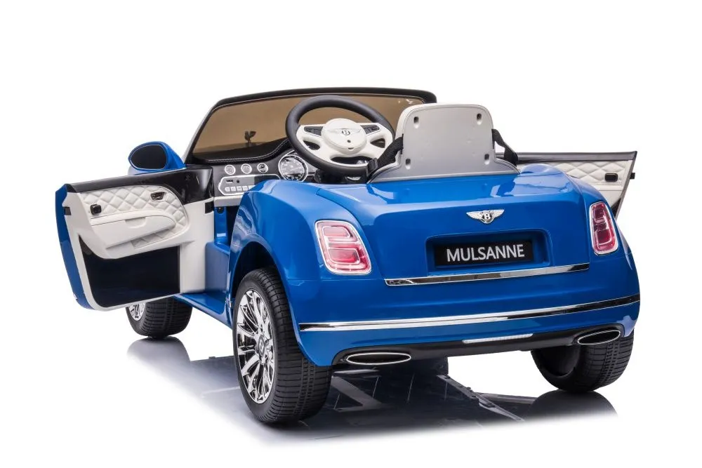 licencirani auto na akumulator bentley mulsanne - plavi/lakirani - slika 2