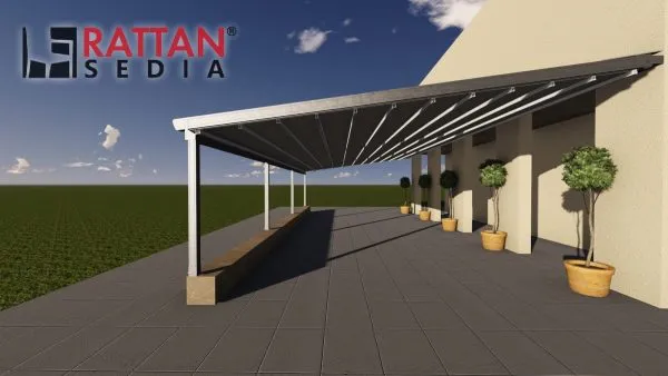 jednovodna pergola tenda – alpha - slika 7