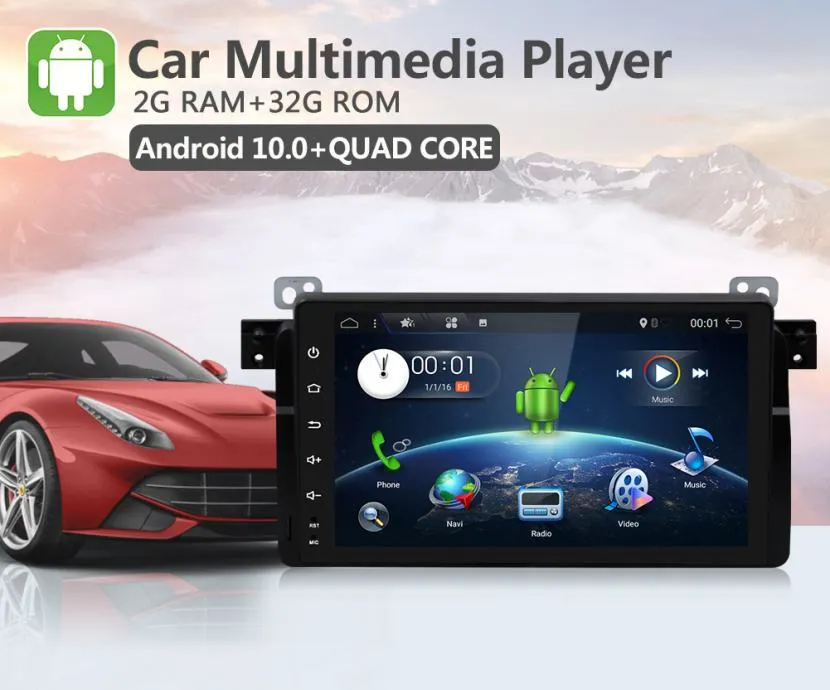 bmw e46 m3 x3 original android 2din radio + parking kamera - slika 9