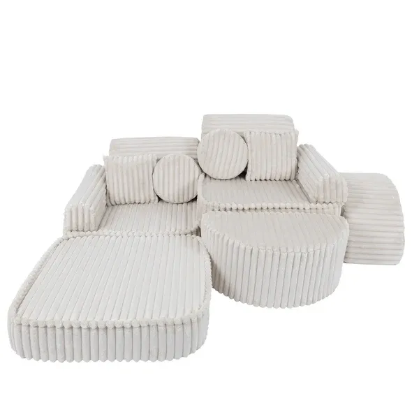 modularna sofa - bijela - slika 6