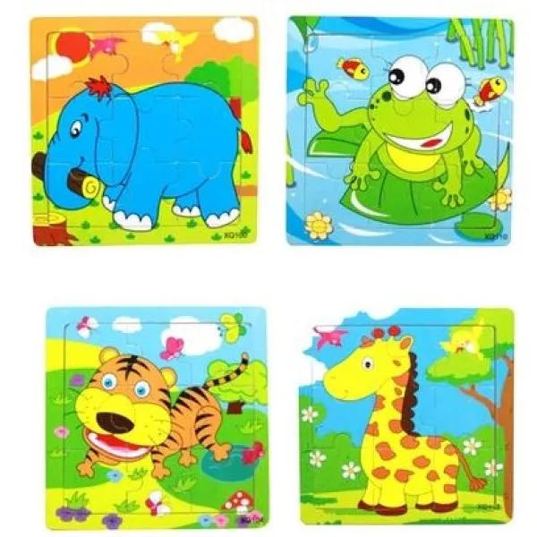 paket 10x drvene puzzle za djecu mix modela - slika 8
