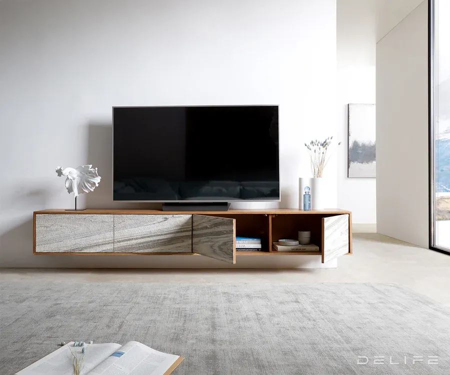 tv komoda kleo, materijal: bagrem - slika 3