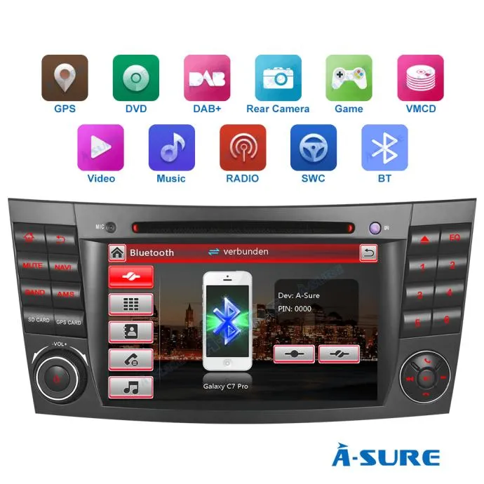 mercedes w211 w219 original radio multimedija + parking kamera - slika 11