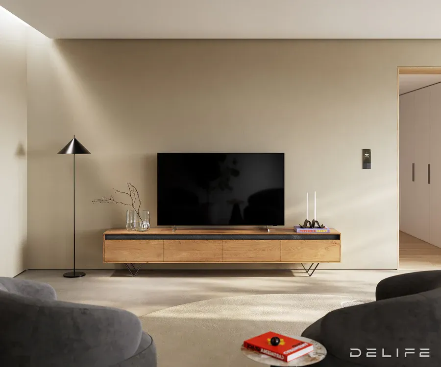 tv komoda stonegrace 240 cm, materijal: hrast - slika 2