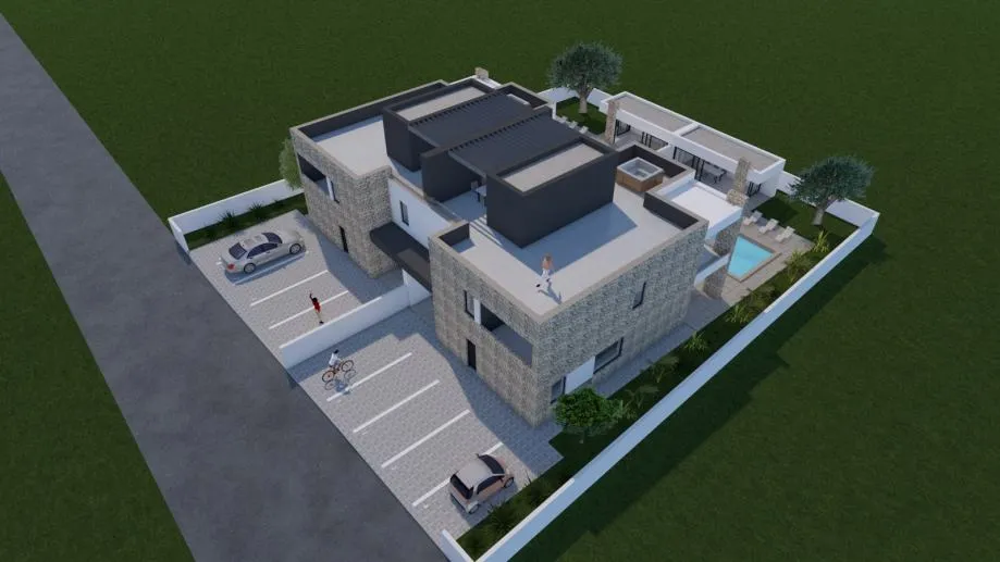 vrsi, zukve, kuća s bazenom (319m2), 300 metara do mora, novogradnja! - slika 9