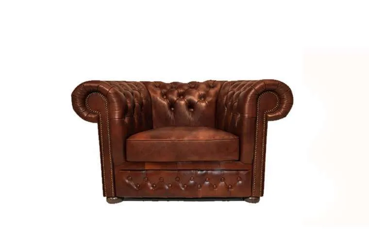 Chesterfield Fotelja First Class Leather | 1-sjedište | Cloudy Caramel - Ježdovec, Zagreb