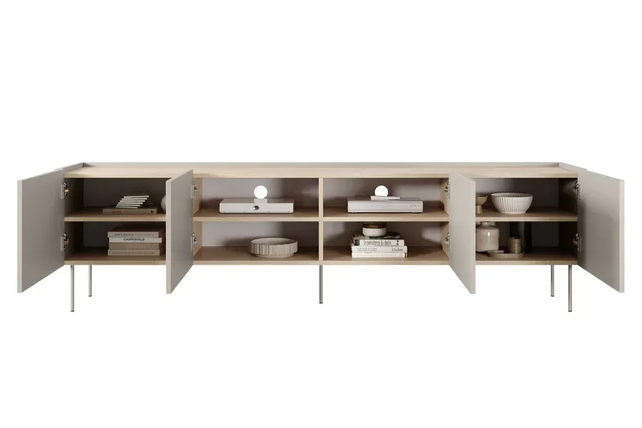 tv komoda desin 220cm, 4 vrata, materijal: mdf - slika 5