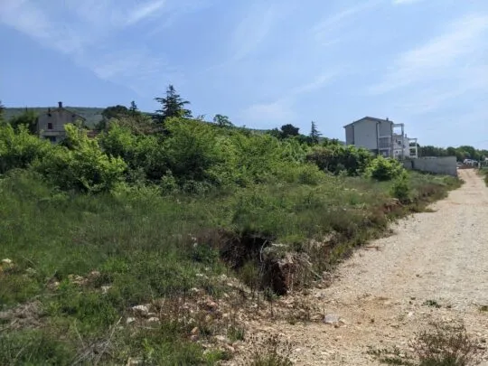 labin, zemljište s građevinskom dozvolom, pogled na more 612 m2 - slika 3