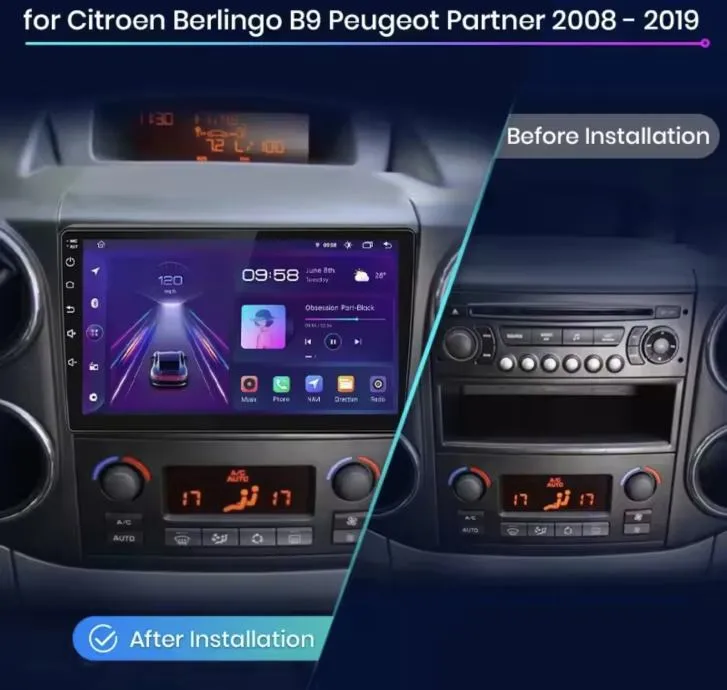 peugeot partner citroen berlingo navigacija multimedija android carply - slika 3